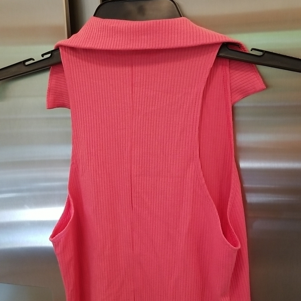💕REFORMATION💕 Pete Dress ~ Snapdragon Pink Ribbed Medium M NWT - Picture 11 of 14